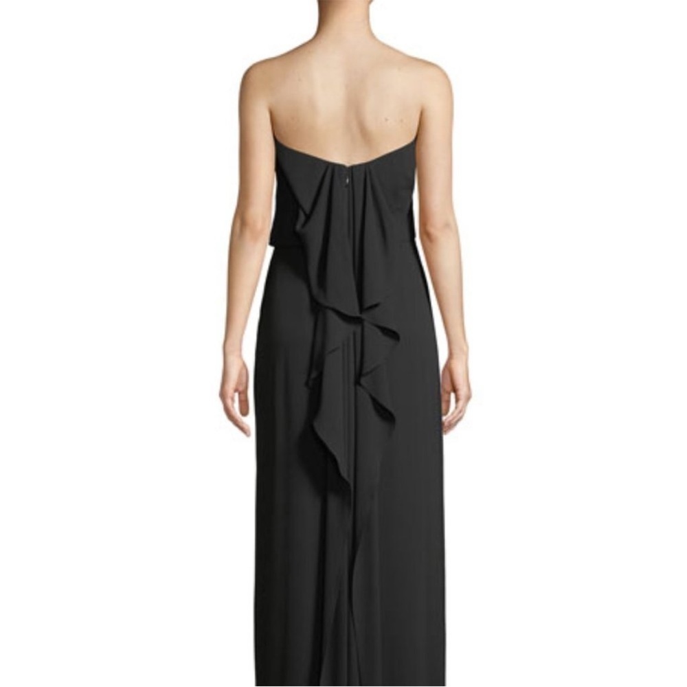 Halston Heritage Black Strapless Gown - Picture 4 of 12